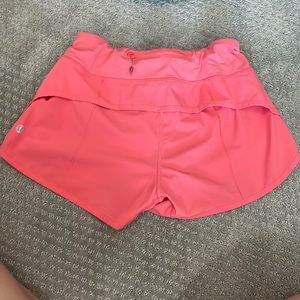 Pink lululemon shorts